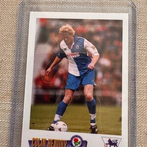 1996 Merlin Collection Colin Hendry “punch out” card Blackburn Rovers New!